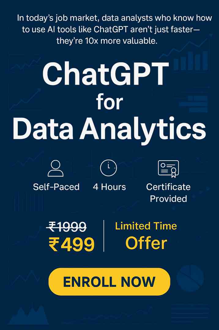 certification course: chatgpt for data analyst